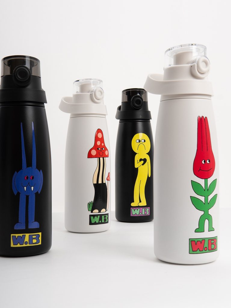 WOODBUDDY “Mega Donut” 850ml Thermal Flask | Dual-Sip Character Tumbler