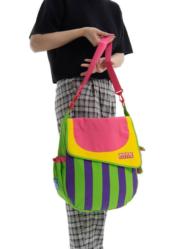 WOODBUDDY Original “Watermelon Slice” Messenger Bag | Dopamine Y2K Crossbody | Large Capacity Retro Sling